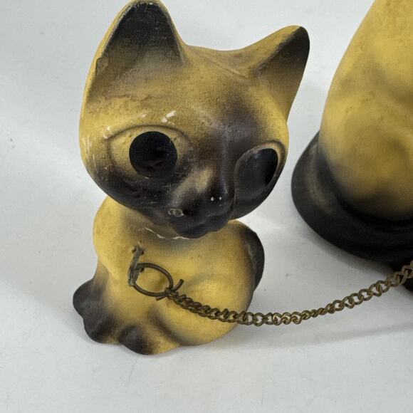 Siamese Cat w/ Kittens Ceramic Made In Japan Vintage MCM Figurines Free Shipping - Picture 6 of 13